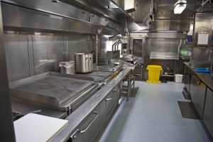 How to use the specialized cleaning solutions for restaurant kitchen cleaning?